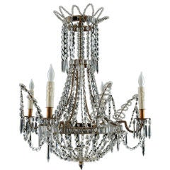 Early 19th Century Empire Period Crystal Chandelier