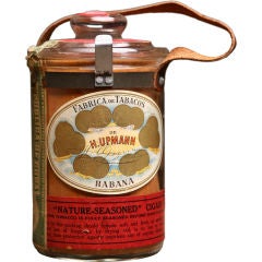 H. Upmann Fabrica de Tabacos Habana Cuban Vintage Cigar Jar