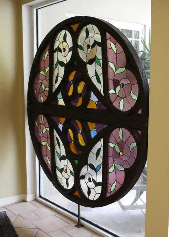 American Antique Stained Glass Window