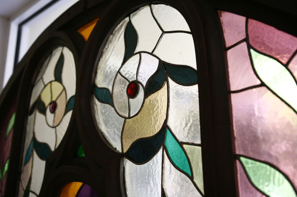 19th Century Antique Stained Glass Window