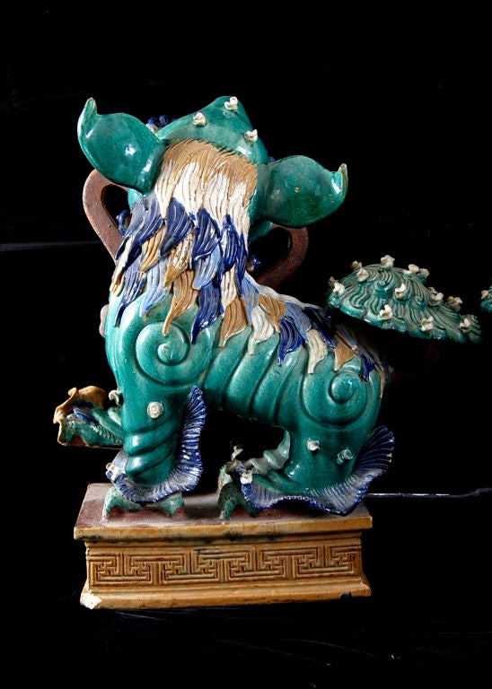 Stunning Pair of Chinese Qing Dynasty Buddhist Lion Dogs 4