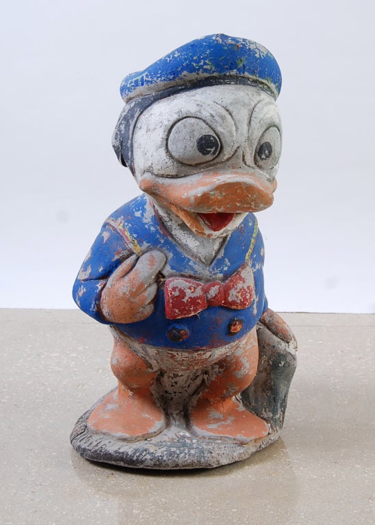 Mid-20th Century Whimsical French Vintage Garden Donald Duck