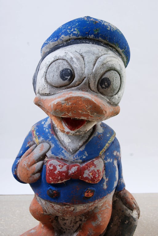 Whimsical French Vintage Garden Donald Duck 3