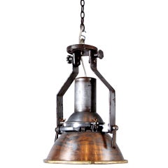 Antique Nautical Lantern Marked Shanghai