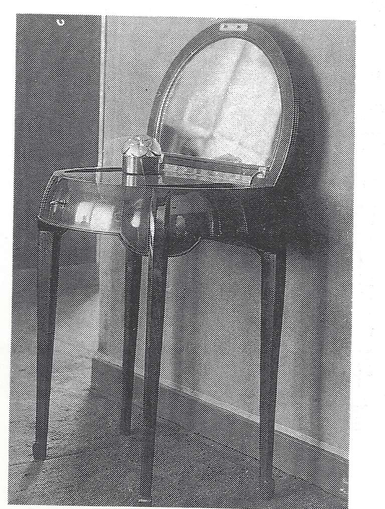 Classic French Art Deco small console. Pictured in original period documentation.