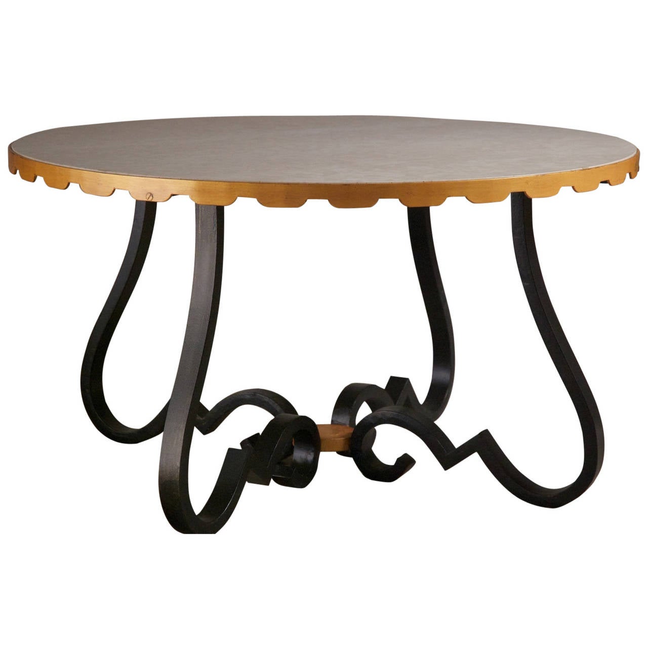 Raymond Subes Iron Coffee Table For Sale at 1stdibs