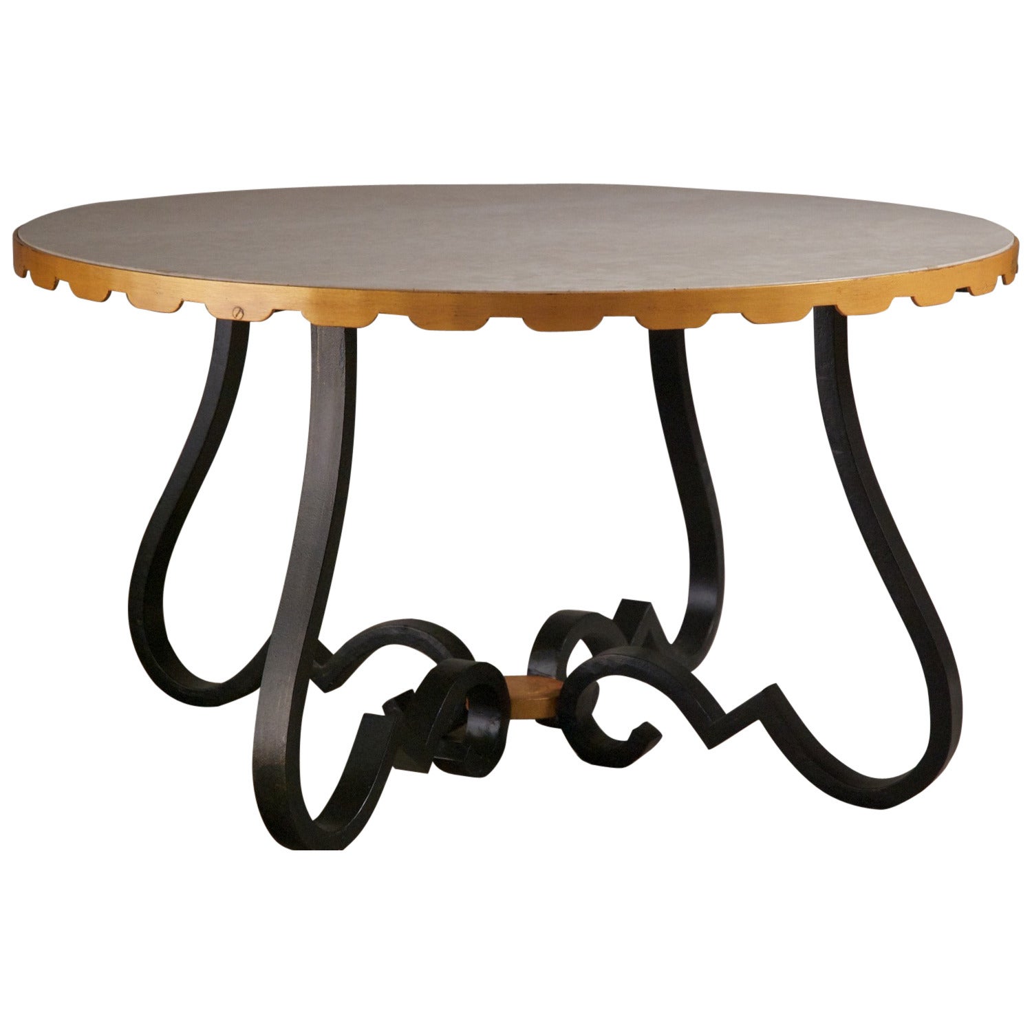 Raymond Subes Forged Iron Coffee Table