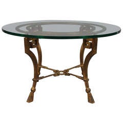 Ramsay Table in Gilt Forged Iron