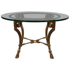 Ramsay Table in Gilt Forged Iron 4