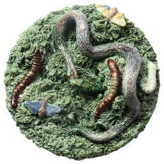 Antique Portuguese Palissy Charger