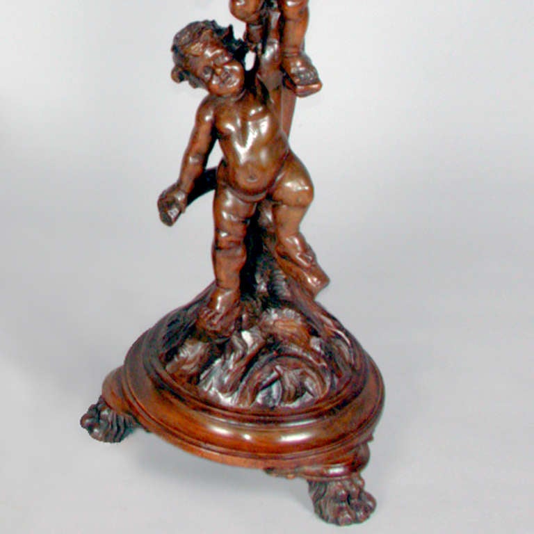 Cherub Stands In Good Condition For Sale In New York, NY