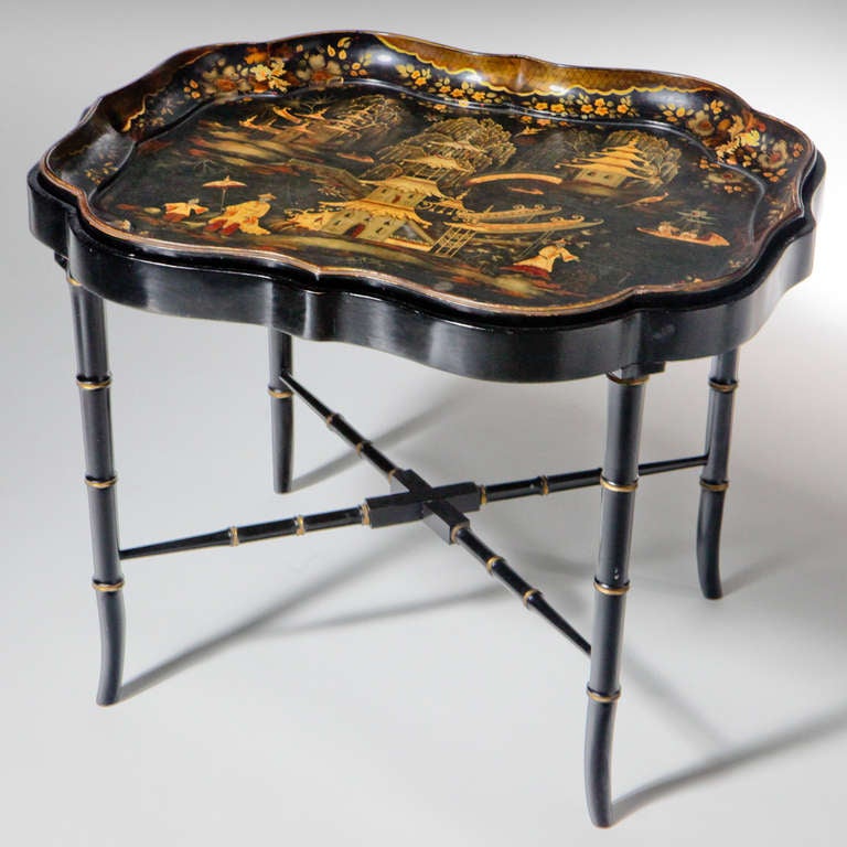 Papier Mâché Tray Table at 1stDibs