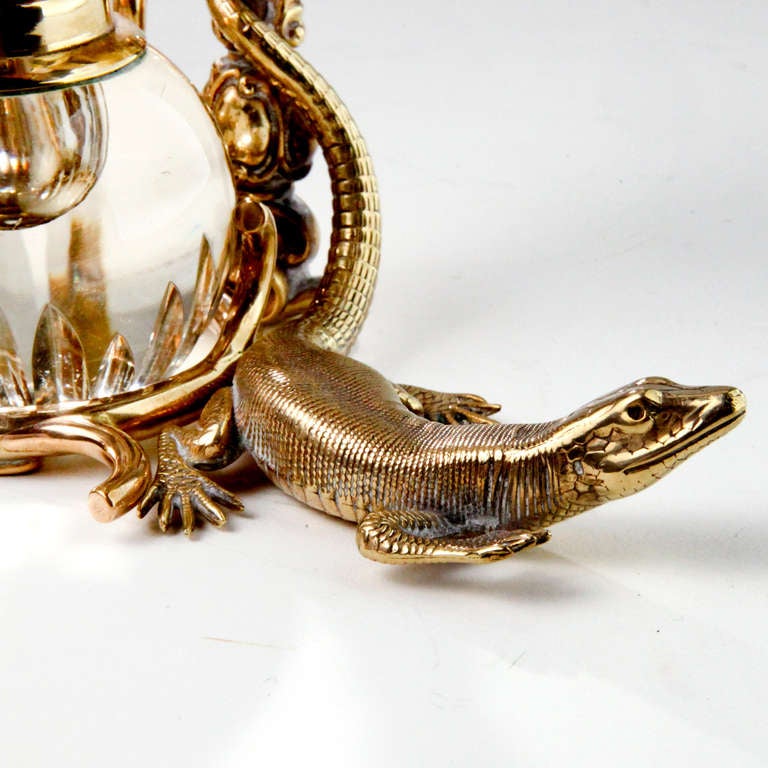 19th Century Lizard Desk Set