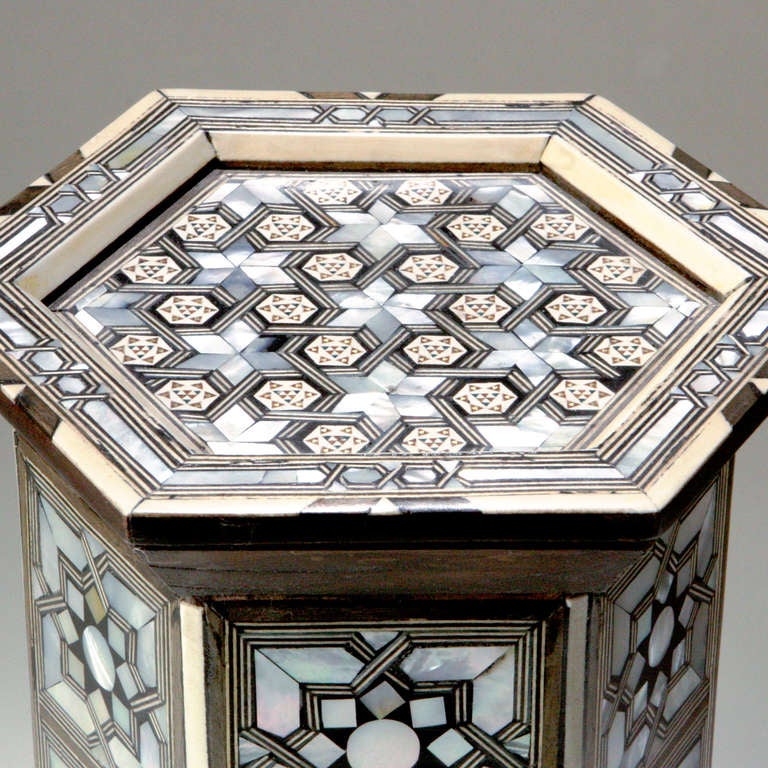 Syrian Hexagonal Stand In Excellent Condition In New York, NY