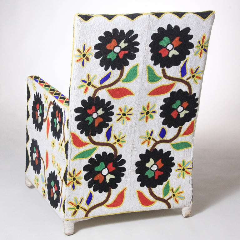 Contemporary African Beaded Chair