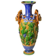 Minton Majolica Cats Head Vase 4