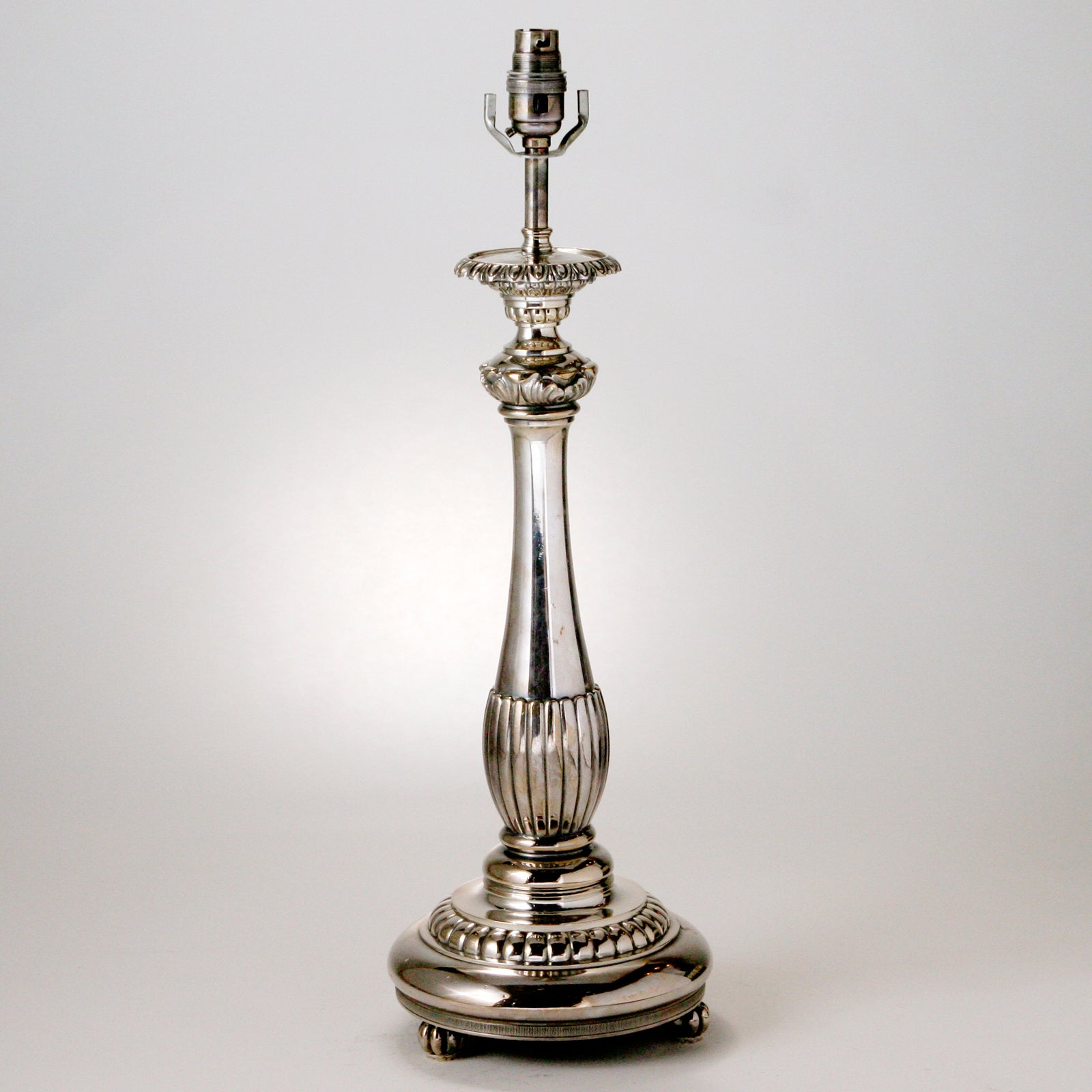 Silver Plate Lamp