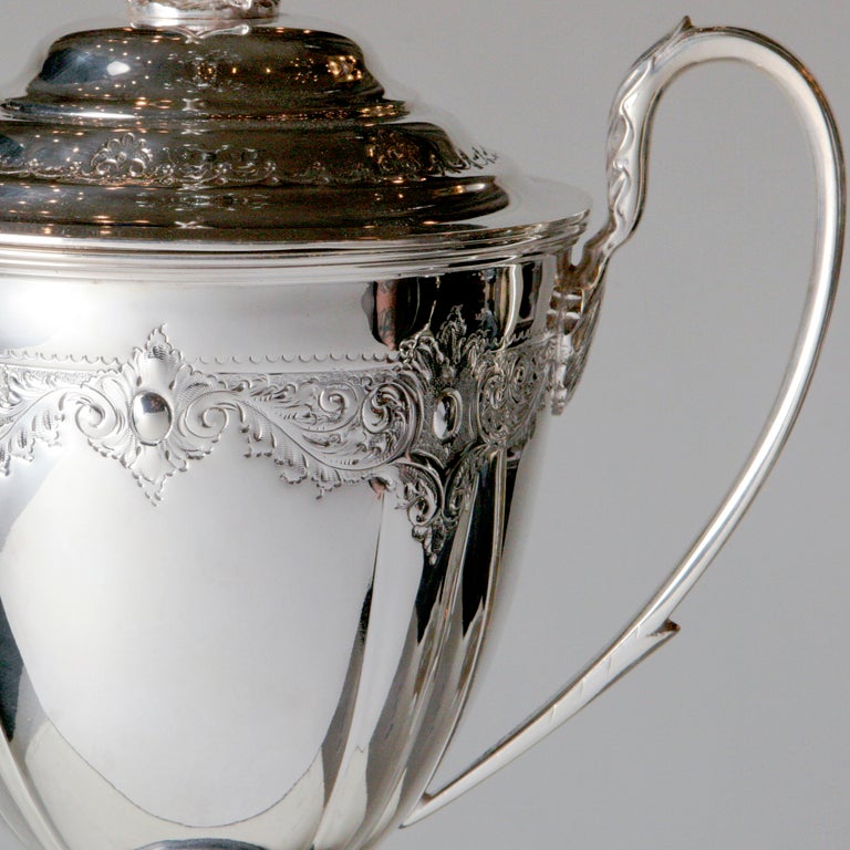 Edwardian Silver Plate Golf Trophy