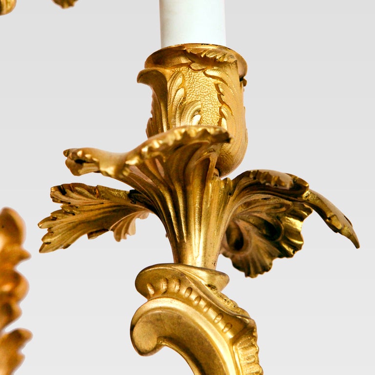 19th Century French Gilt Bronze Sconces