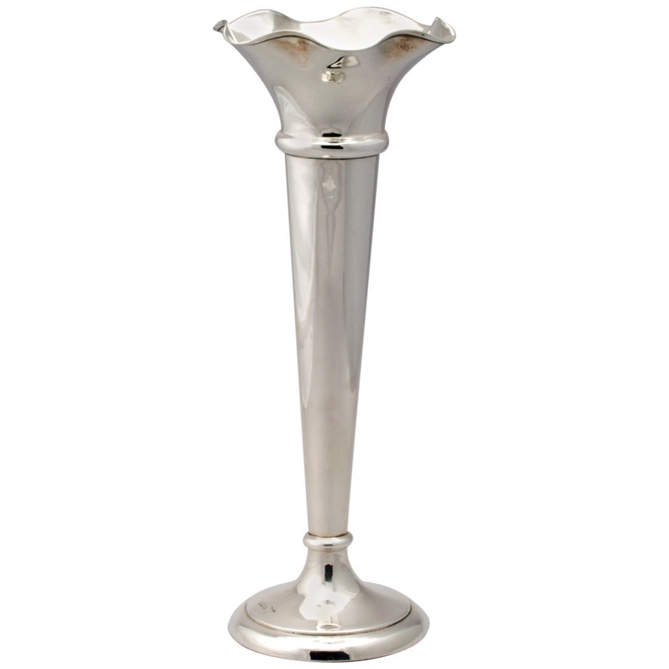 Walker & Hall Sterling Vase