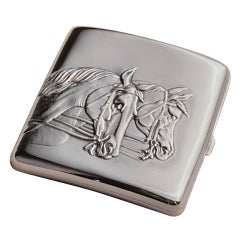 Antique Horse Head Cigarette Case