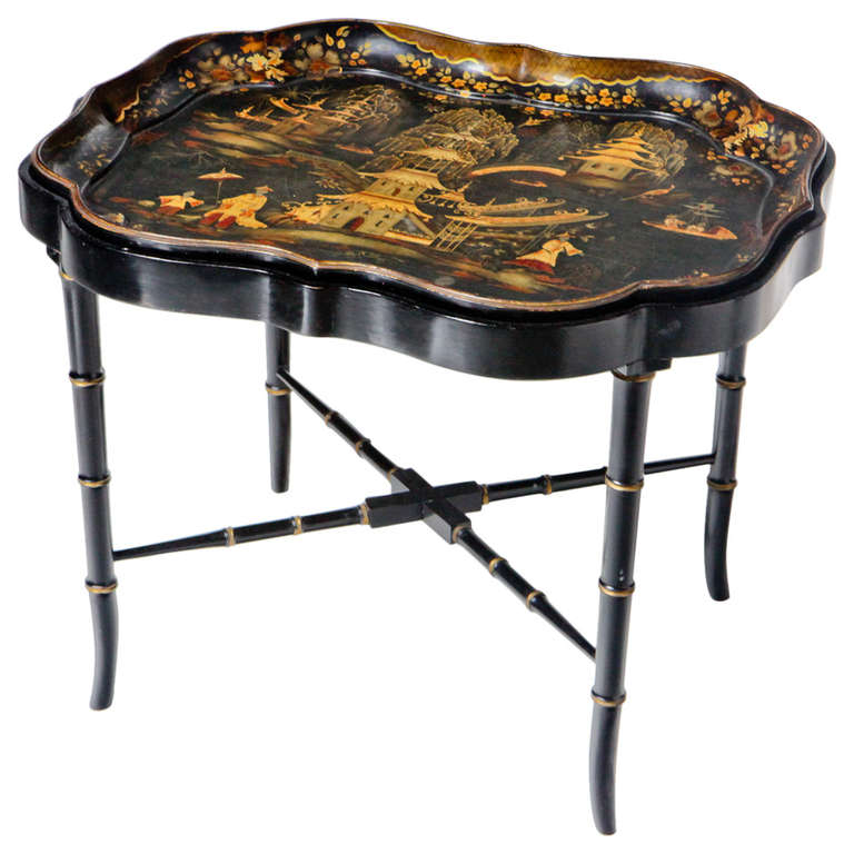 Papier Mâché Tray Table at 1stDibs