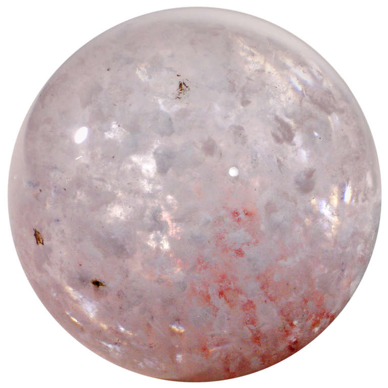 Pink Rock Crystal Ball For Sale at 1stdibs
