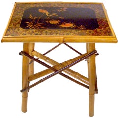 English Bamboo Side Table