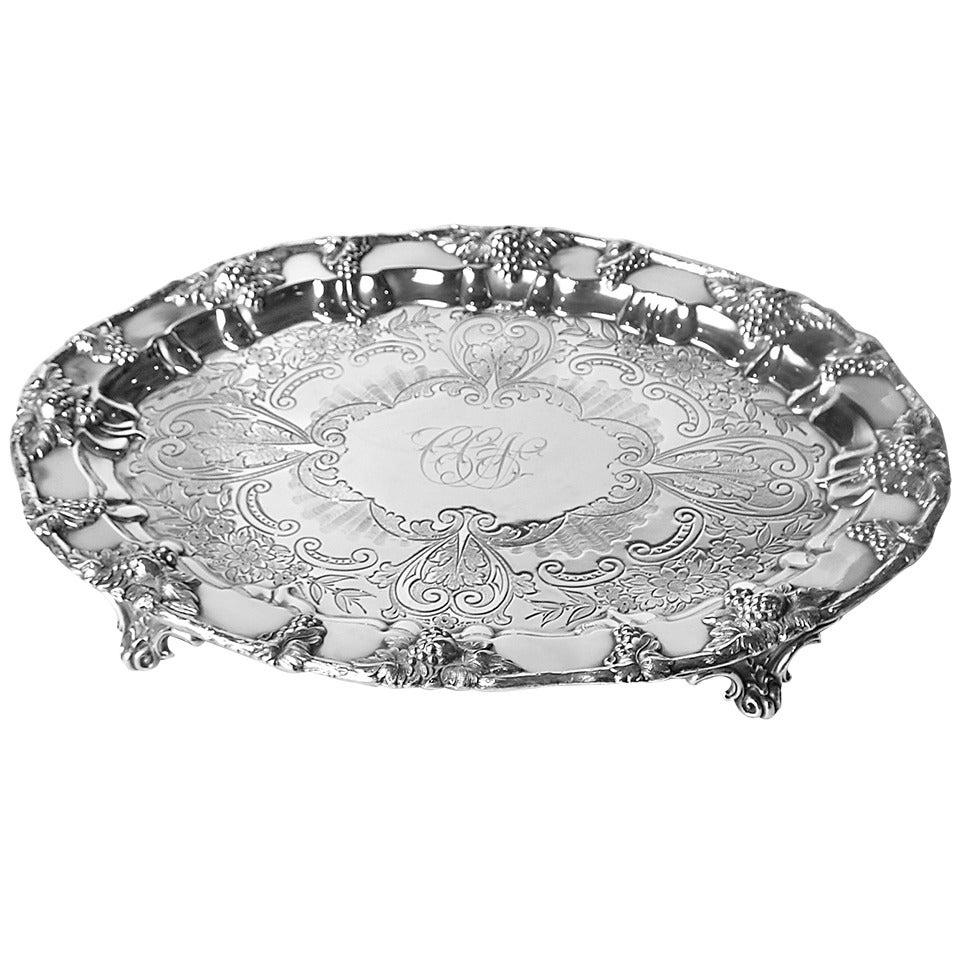 Sheffield Silver Tray For Sale