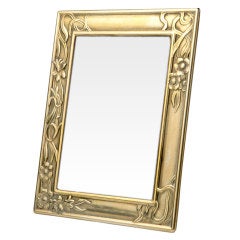 Antique Brass With Flowers Frame