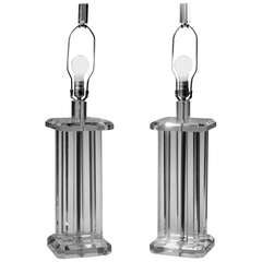 Lucite Table Lamps