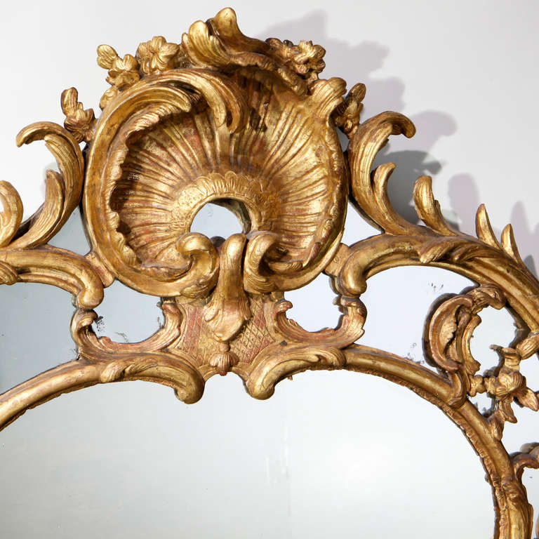 French Giltwood Mirror In Good Condition For Sale In New York, NY
