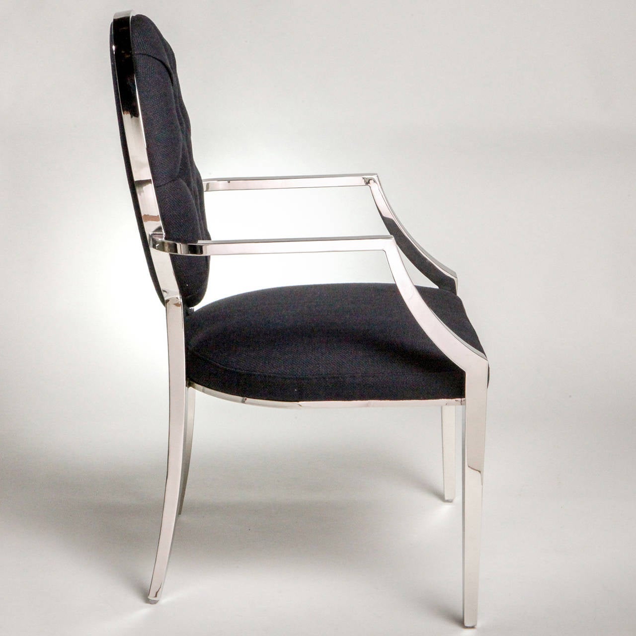 Stainless Steel Dining Chair For Sale At 1stdibs Modern Stainless
