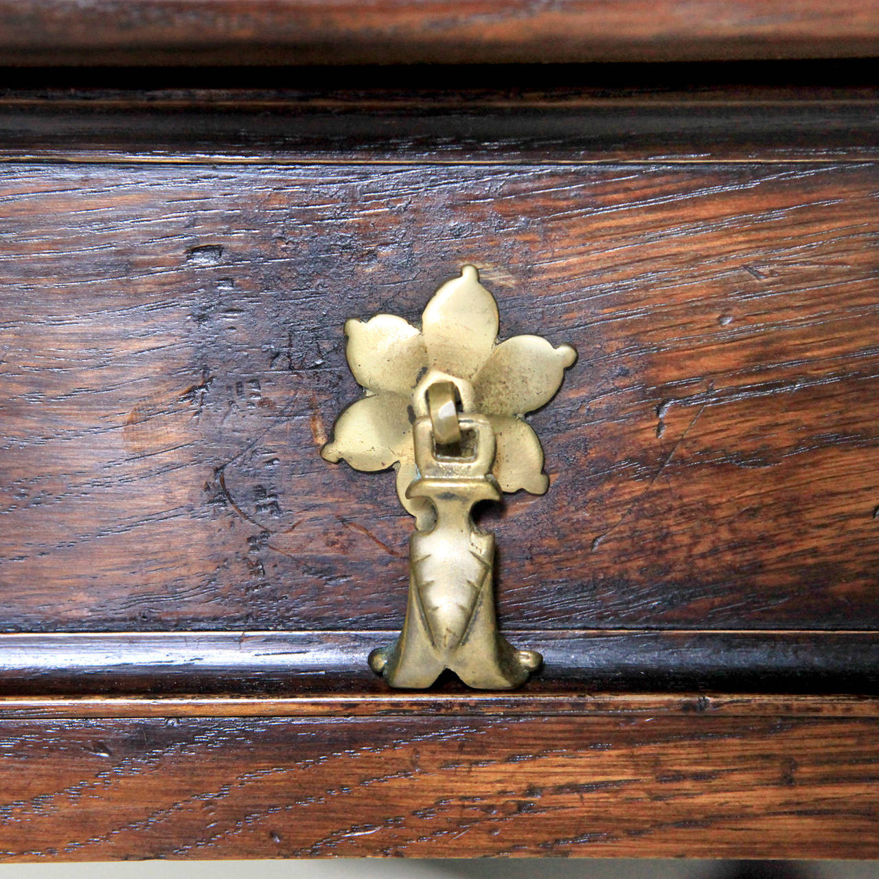 English Oak Library Table