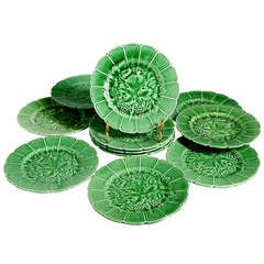 French Majolica Plates