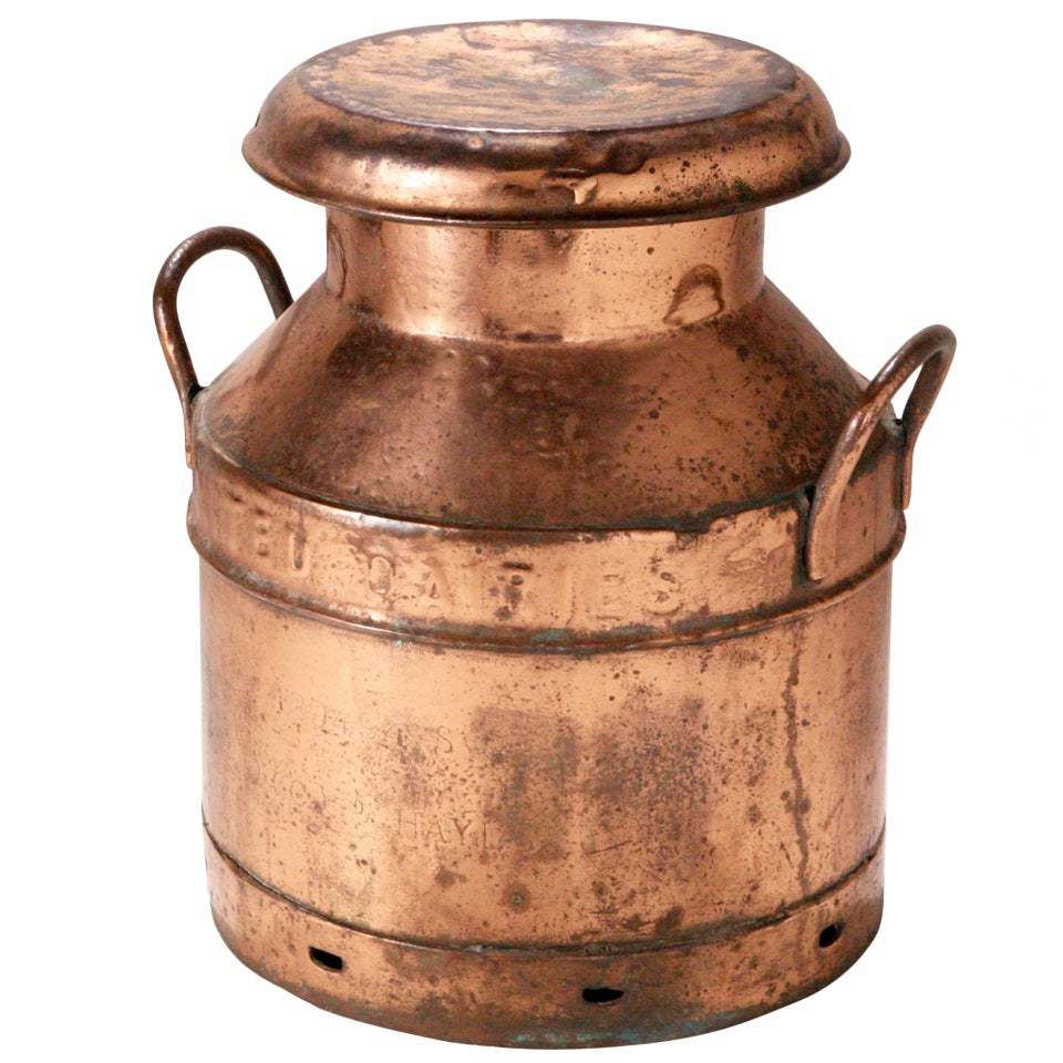 Copper Milk Can