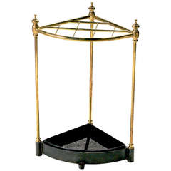 Corner Brass Stick Stand