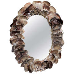 Oval Oyster Shell Mirror 1
