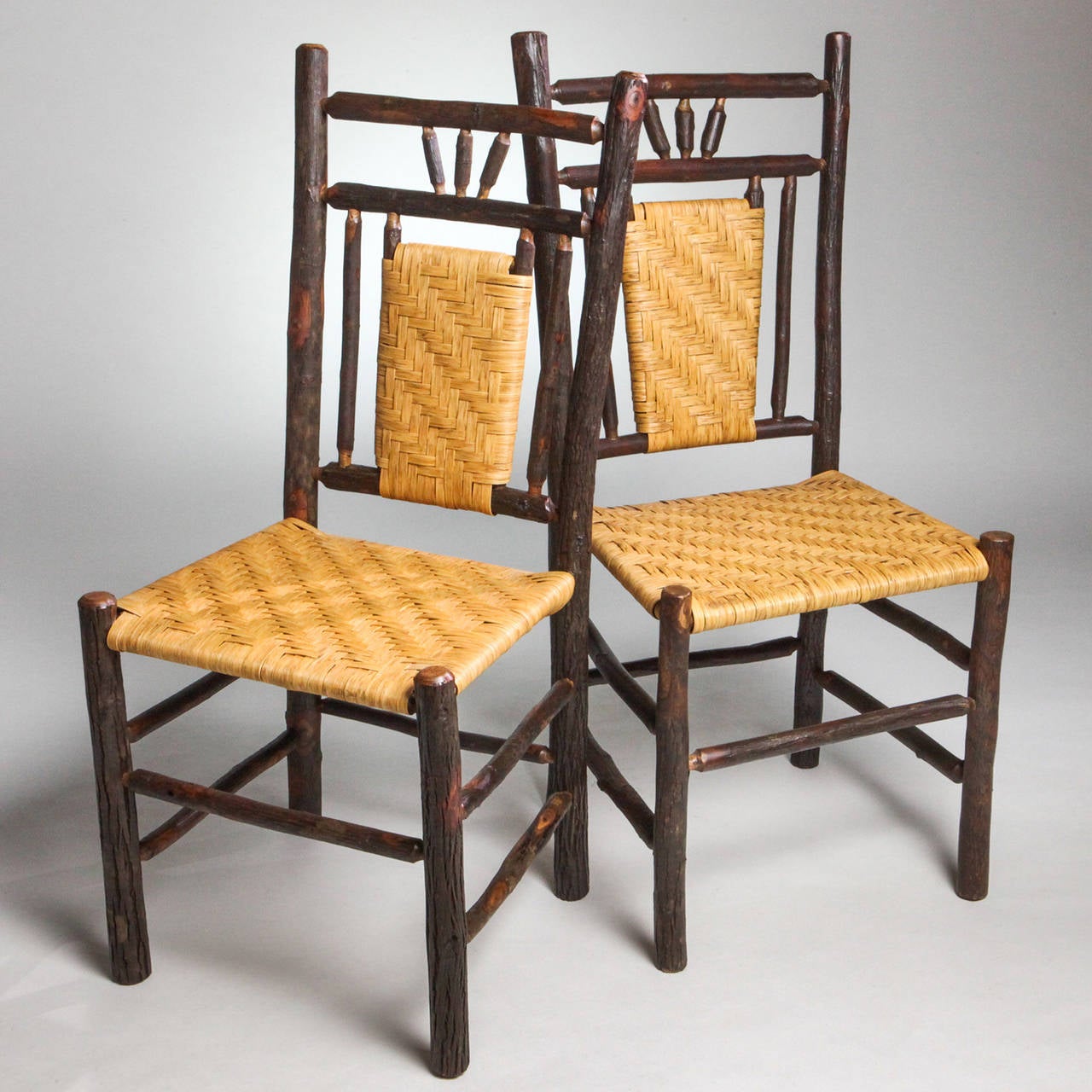 Adirondack Woven Seat Chair at 1stDibs