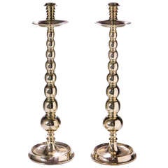English Brass Candlesticks 9