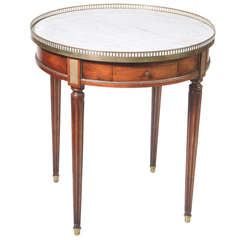 Marble Top Bouillotte Table