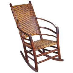 Vintage Adirondack Rocking Chair