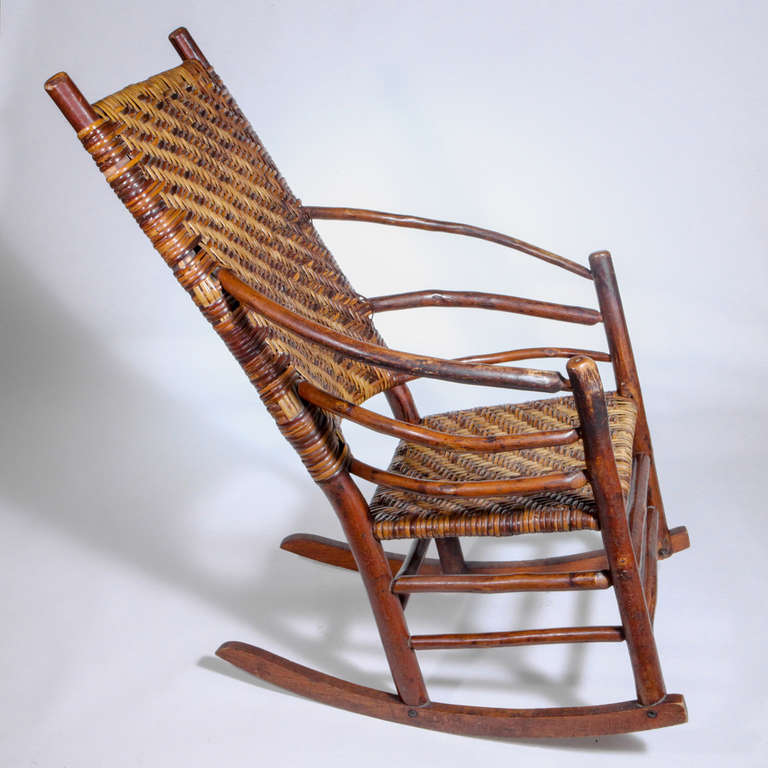 Adirondack Rocking Chair In Excellent Condition In New York, NY
