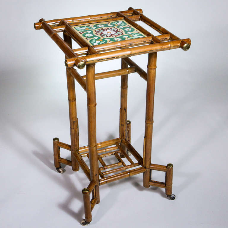 19th Century English Bamboo Plant Stand