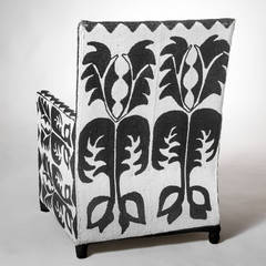 Chaise perlée africaine