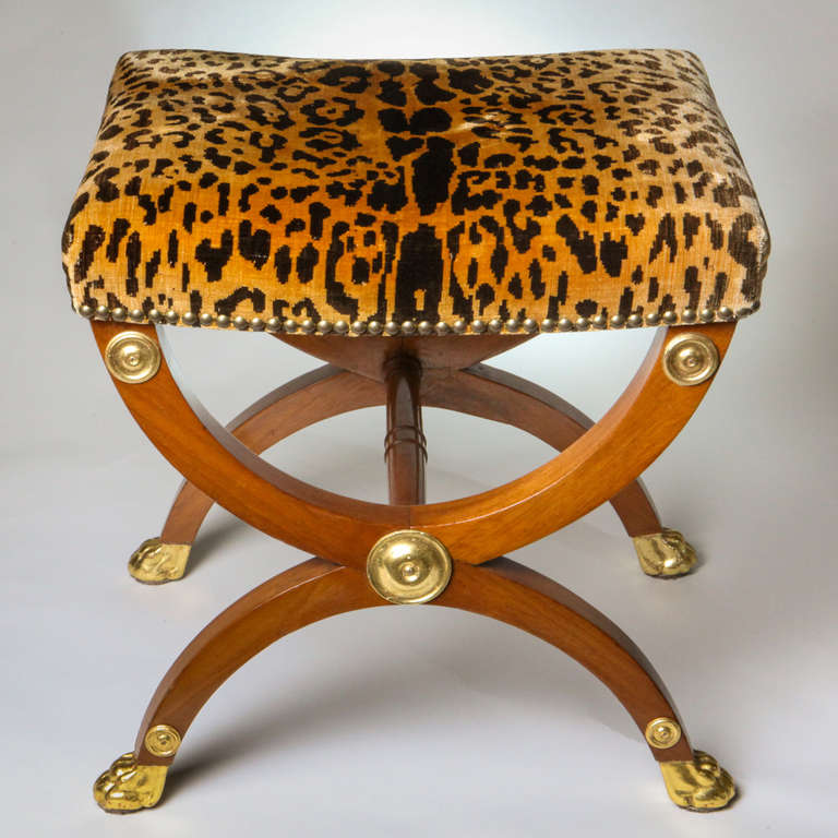 English Regency Curule Bench