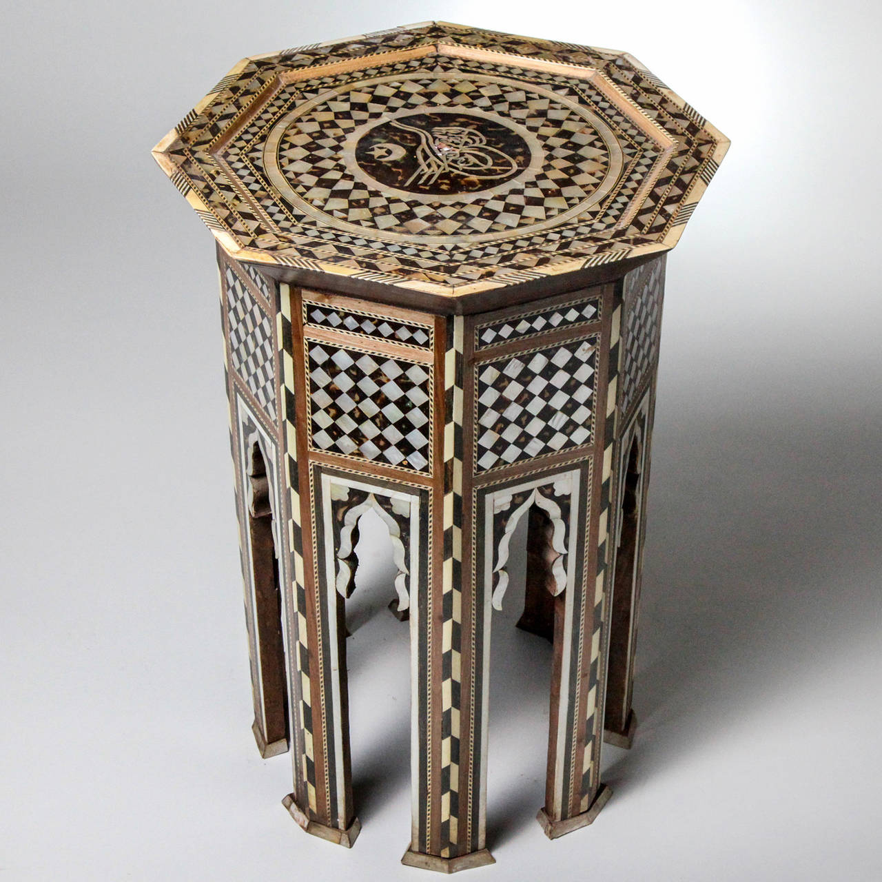 Moroccan Syrian Inlaid Table