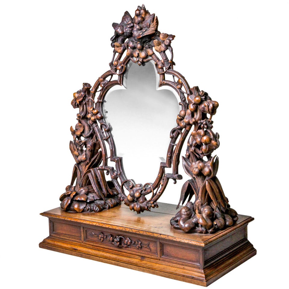 Bavarian Dressing Table Mirror For Sale