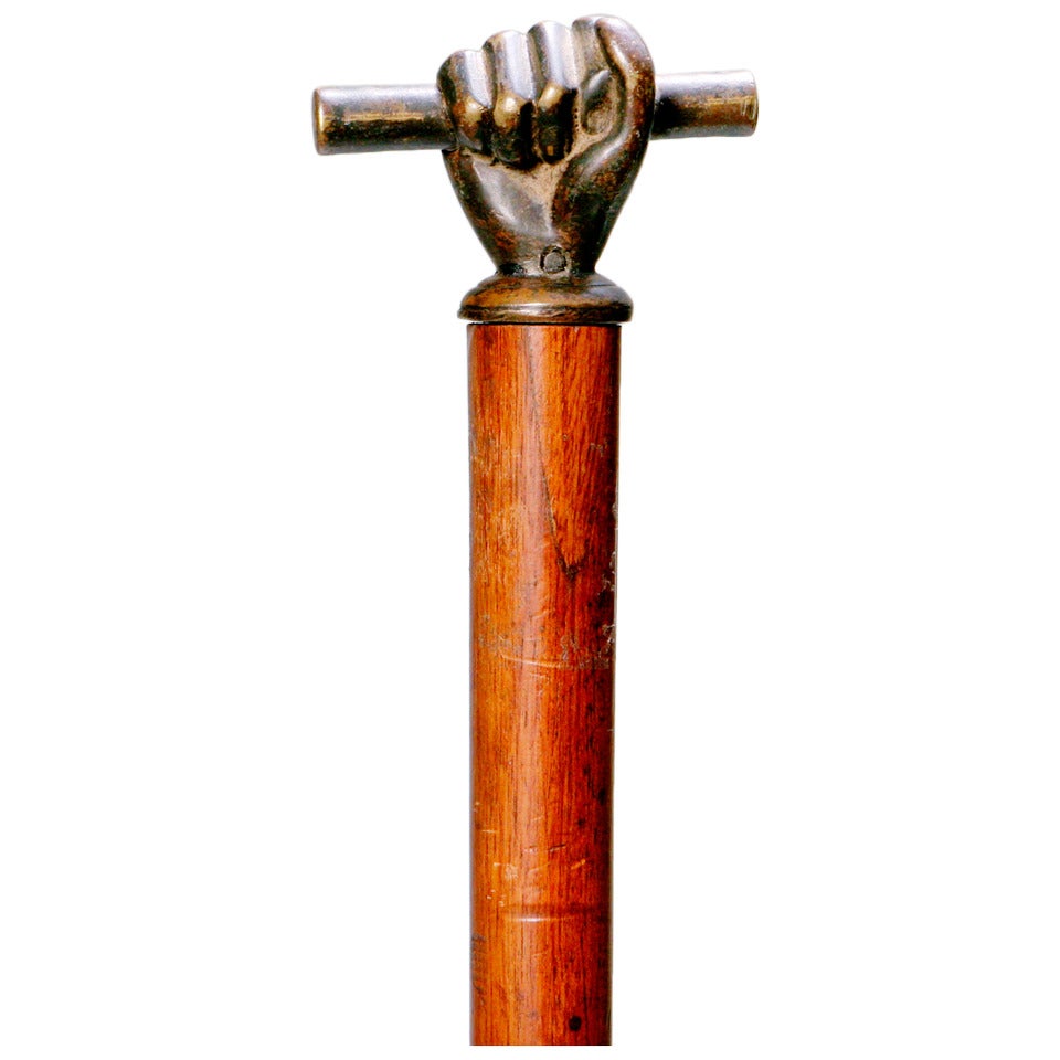 Bronze Corkscrew Cane