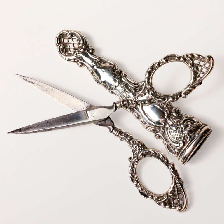 English Edwardian Silver Scissors